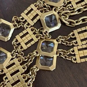 St. John | Accessories | Stjohn Gold Chain And Krystal Belt  display picture 2